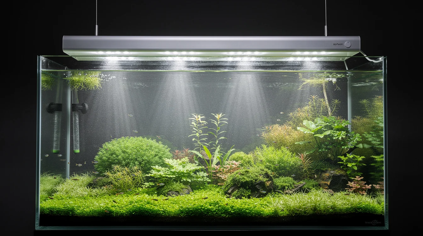 Aquarium Beleuchtung für Pflanzen — Lumen, LED und Lichtbedarf