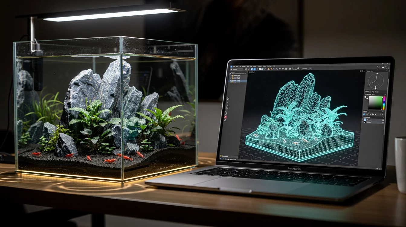 Aquarium digital planen — 3D-Aquascaping, AR und Planungstools im Überblick