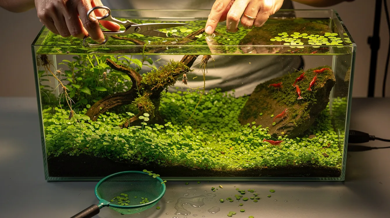Aquascaping-Pflege: Trimmen, Düngen und Langzeitpflege für Garnelenbecken