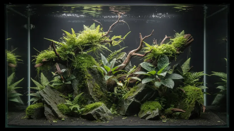 Aufsitzerpflanzen im Aquarium: Aufbinden, Kleben oder Klemmen — drei Methoden im Detail
