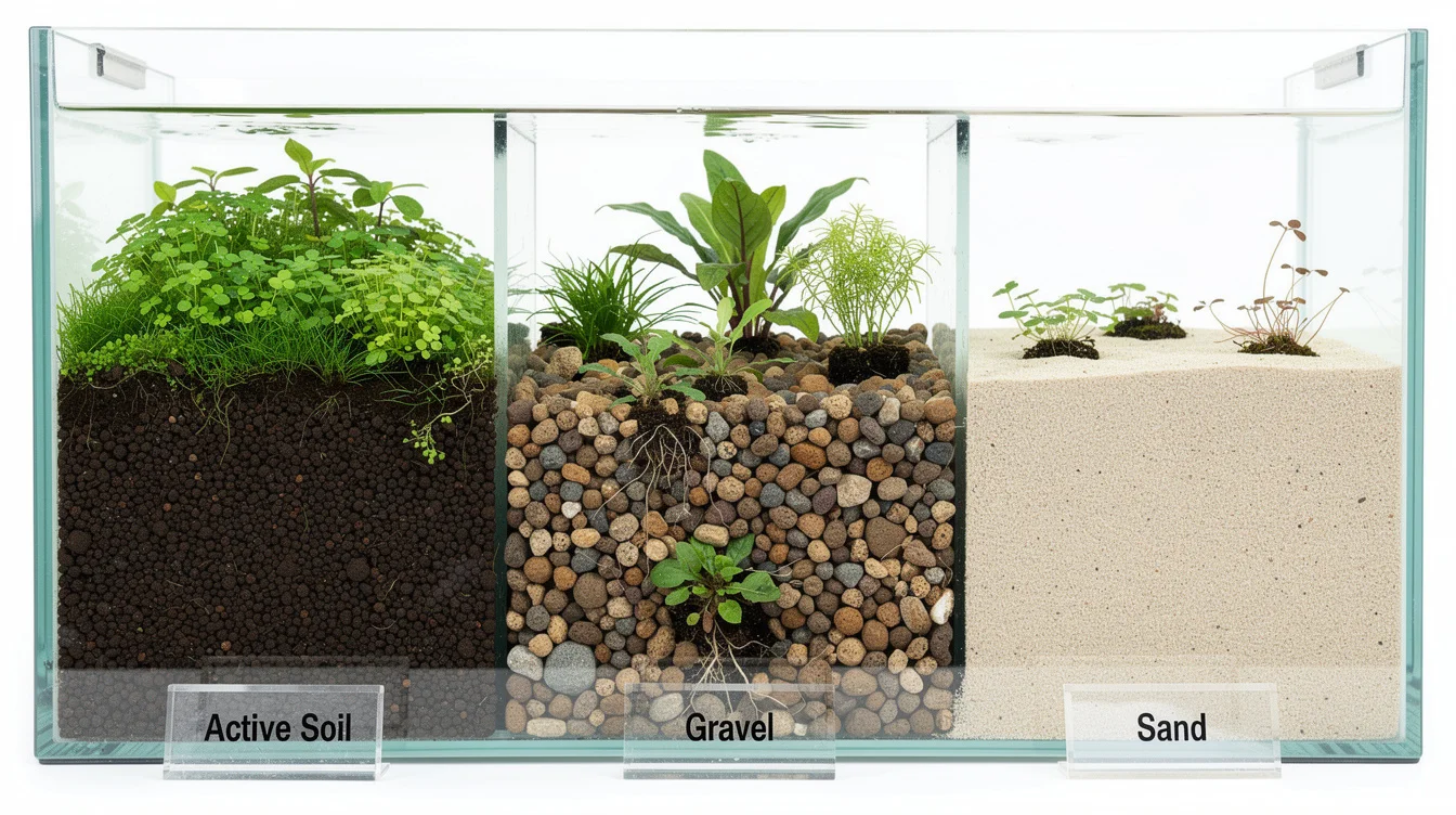 Bodengrund fürs Pflanzenaquarium — Soil, Sand oder Kies?