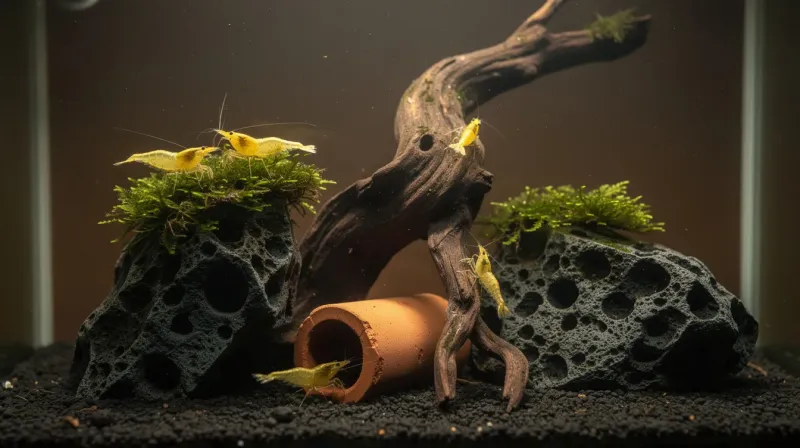 Garnelen-Aquarium einrichten — Schritt für Schritt: Pflanzen — Javamoos ist nur der Anfang