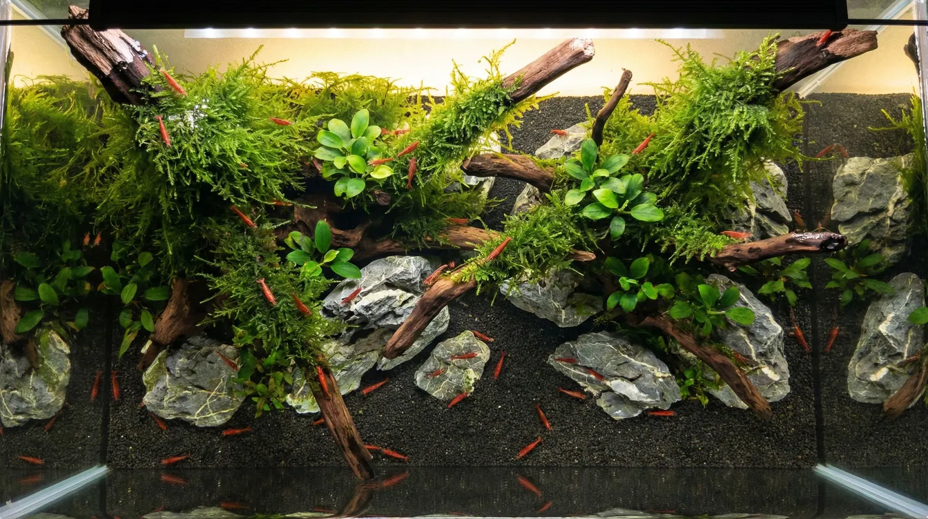 Garnelenbecken einrichten — 10 Layouts zum Nachbauen