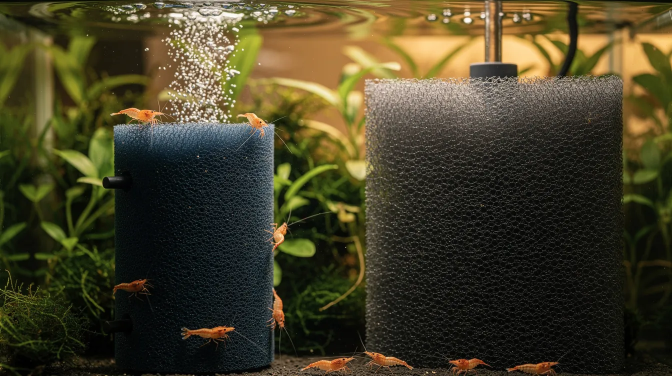 Filter für Garnelenbecken: HMF, Schwammfilter & Co.