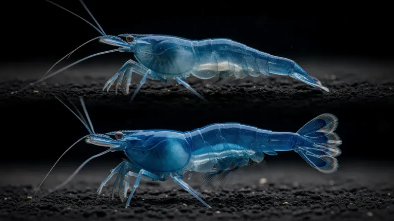 Männchen oder Weibchen? Garnelen-Geschlecht bestimmen: Der Sattelfleck beim Weibchen