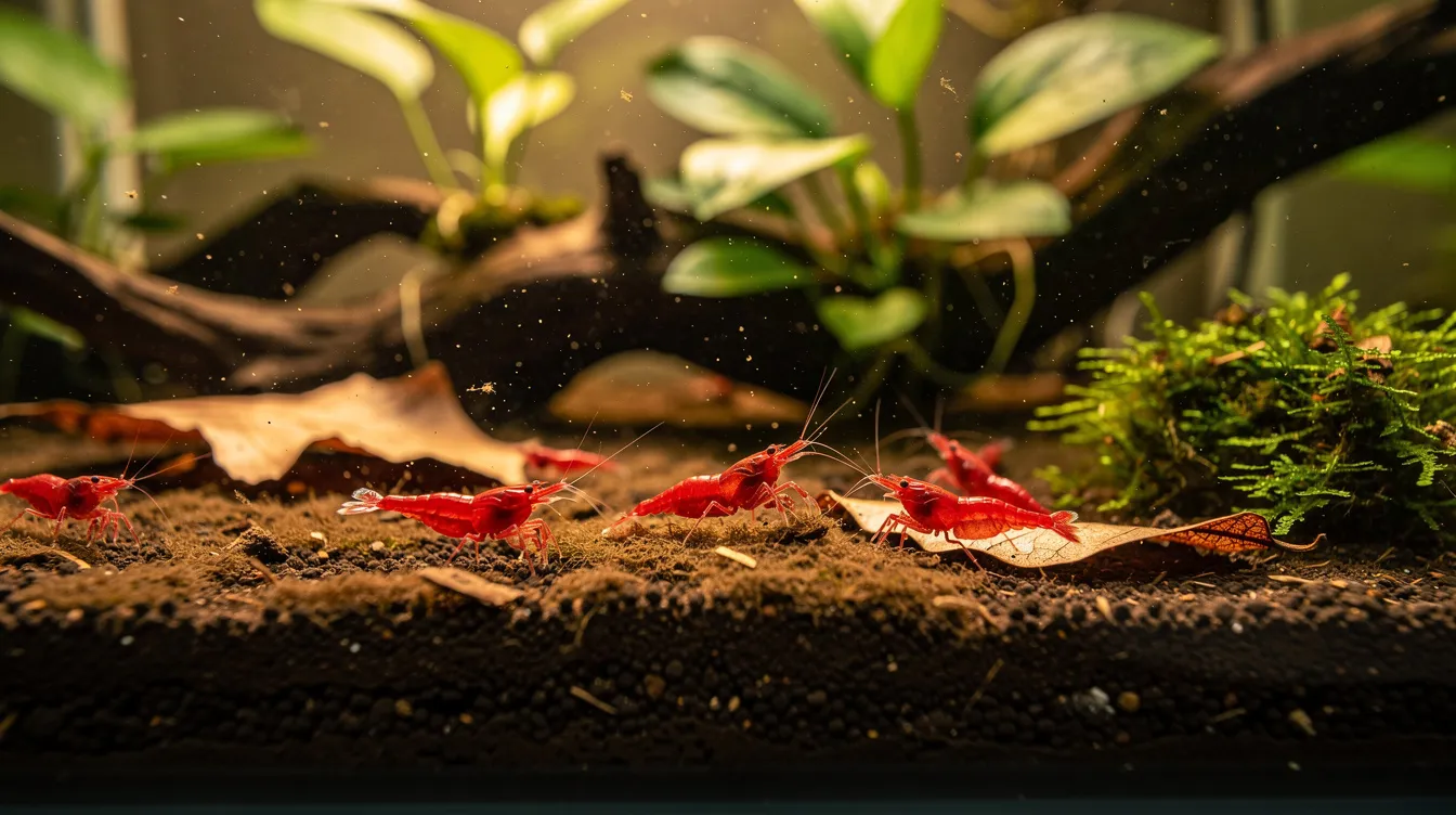 Mulm im Garnelenbecken: Saugen oder liegenlassen?