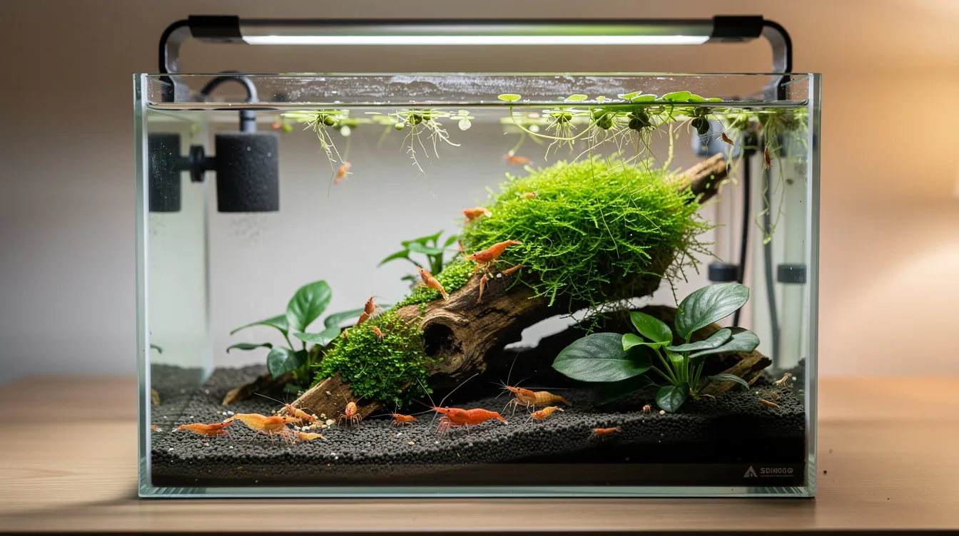Garnelenbecken einrichten: Schritt für Schritt