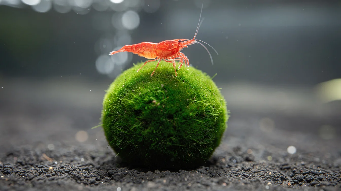 Mooskugel Marimo im Aquarium — Pflege, Garnelen und Sommertipps